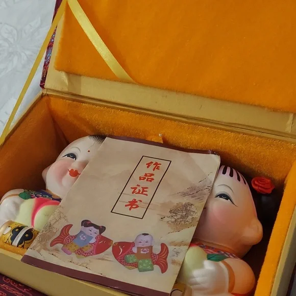 Wexi Hui Shan ( "Da A Fu") Clay Statues Pair - Picture 11 of 11